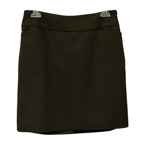 LOFT Ann Taylor Mini Black Skirt Fully Lined w/ Side Zipper & Hip Pockets Size 4